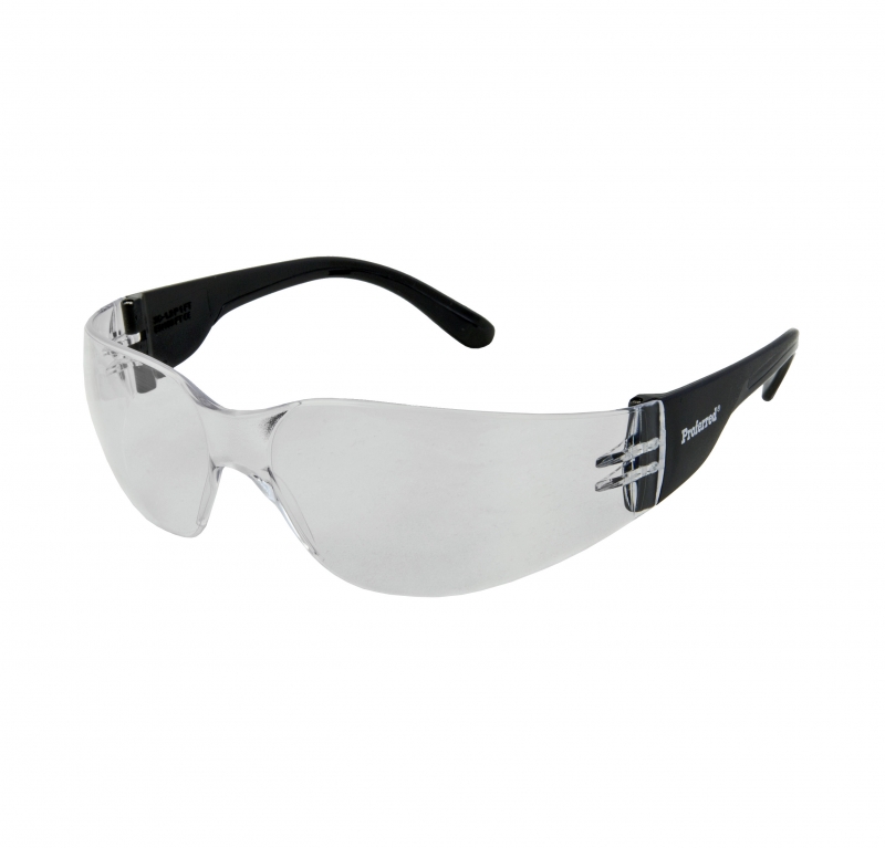 100 CLEAR LENS SAFETY GLASSES