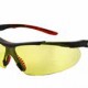210 YELLOW/AMBER LENS HC SAFETY GLASSES