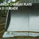 CARBIDE OVERLAY PLATE ON D10 BLADE